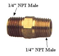 1/4" x 1/4" Brass Fitting Male (NPT) 6468