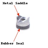 Rubber seal and Metal Saddle (for Tip Guard)