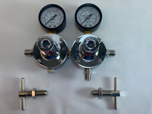 REG-26N Twin Regulator with gauges for pressure pots