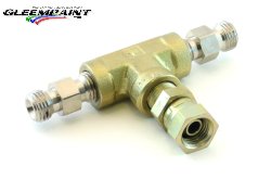 Two Gun Tee, 1/4"M x 1/4"M x 1/4"F