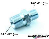 Connector, 1/4M X 3/8M NPT, High Pressure